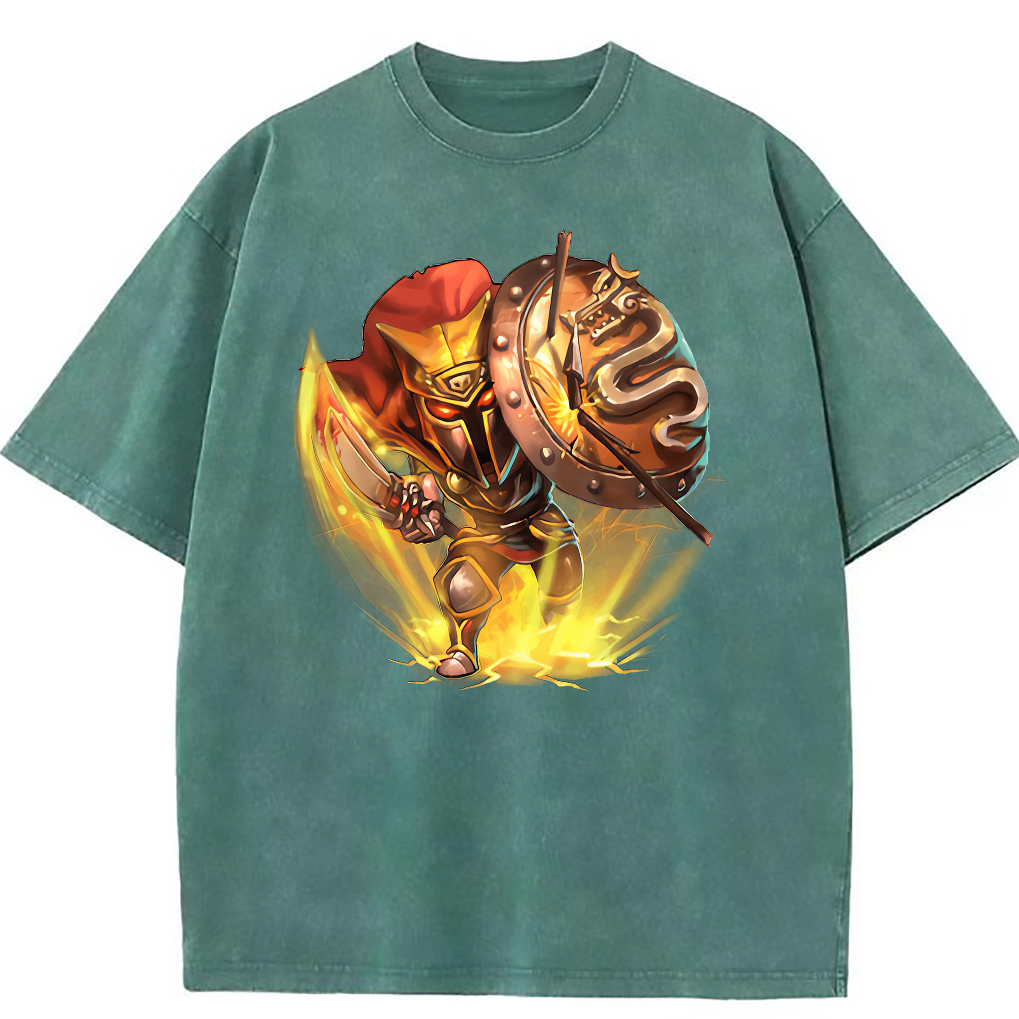 （画像用） リーグ・オブ・レジェンド League of Legends LOL 綿100% ヴィンテージ風 半袖Tシャツ（フロントプリント）